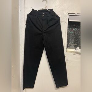 Lucy & Yak Black High-Waisted Pants 24R 100% organic cotton